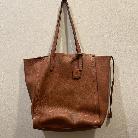 J. Crew Leather Tote Bag - Picture 1 of 4